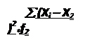 Підпис: å (Xi – X2 )2*f2 
 å f2

